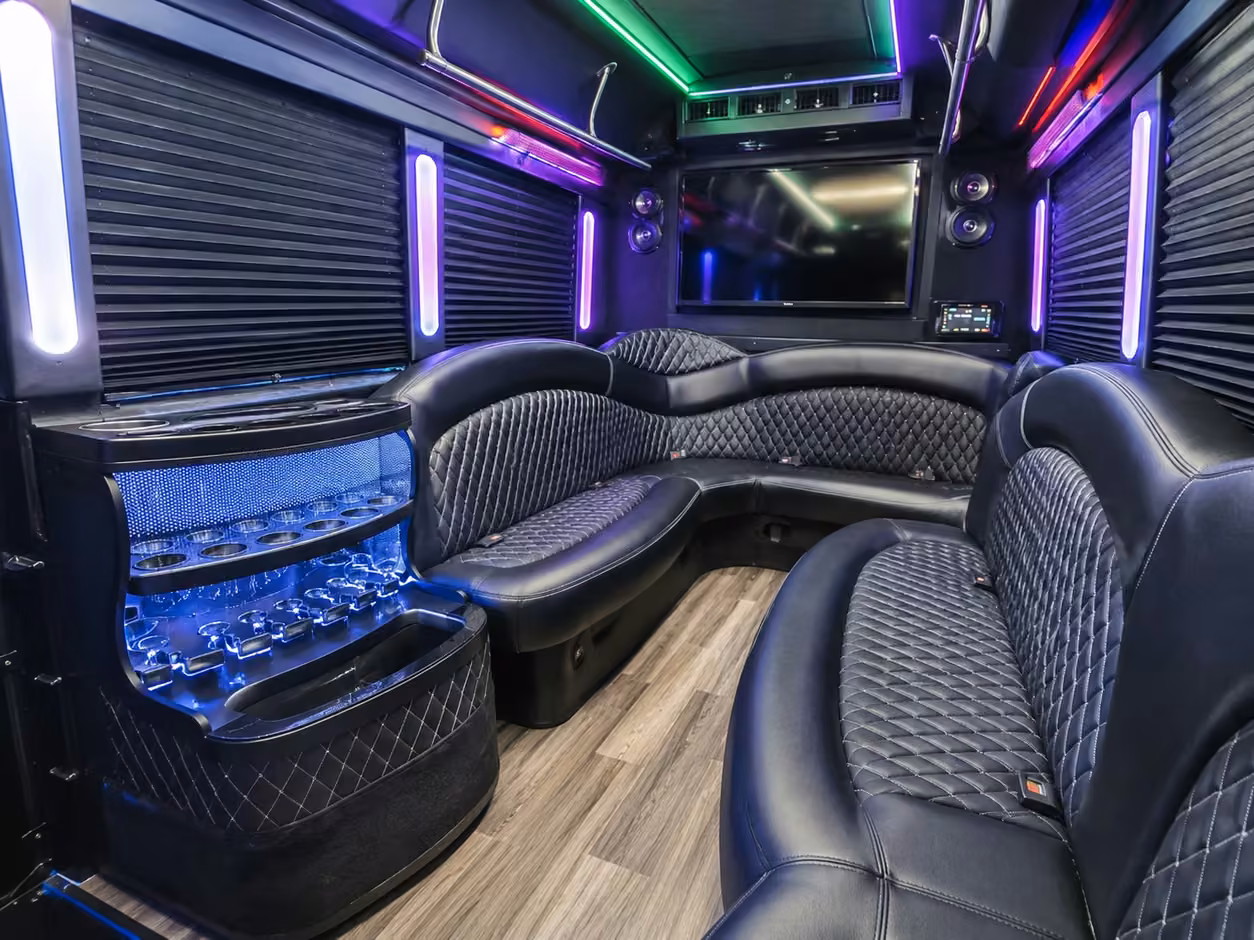 orlando party bus interior